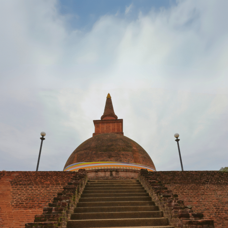 Dematamal Viharaya ancient Buddhist temple in Sri Lanka