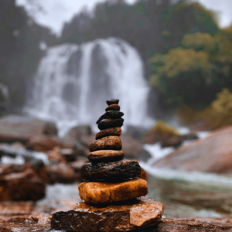 view of galboda waterfall surrounded by lush greenery