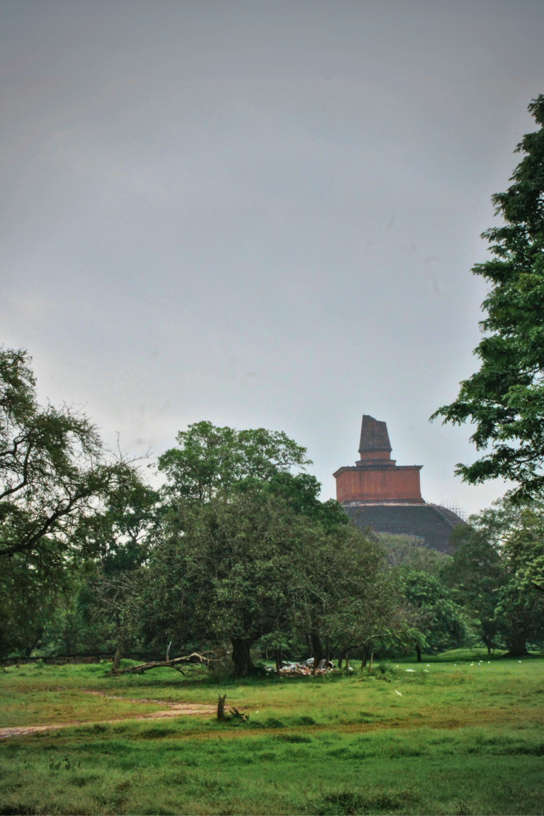 Ancient Jethawanaramaya Buddhist monument in Sri Lanka