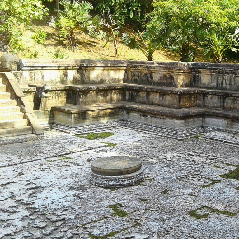 Kumara Pokuna ancient royal bath in Polonnaruwa Sri Lanka