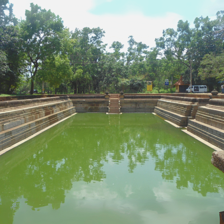 Traditional Sri Lankan bathing ponds at Kuttam Pokuna