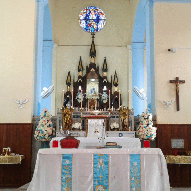 Historic Catholic church in Madu Sri Lanka