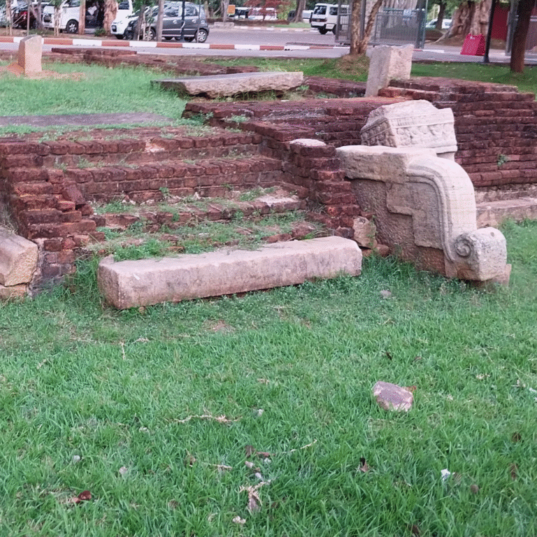 Ancient Buddhist monastery Mayura Piriwena in Sri Lanka