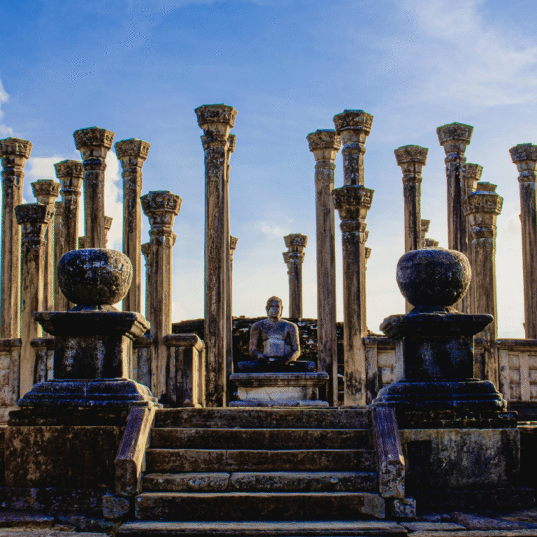 Stone pillars of Medirigiriya Vatadage cultural monument