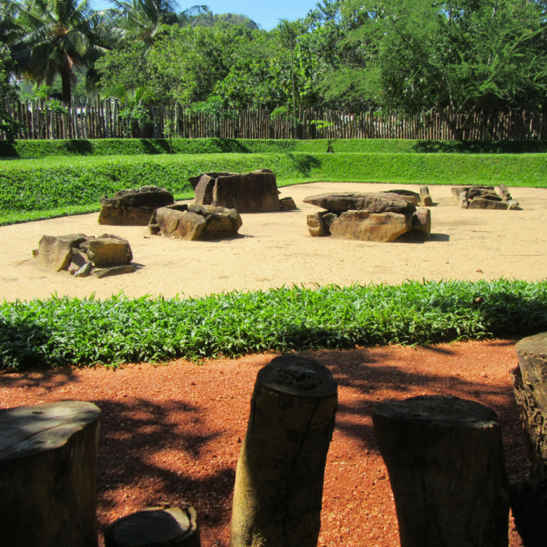 Stone chamber tombs at Ibbankatuwa archaeological site