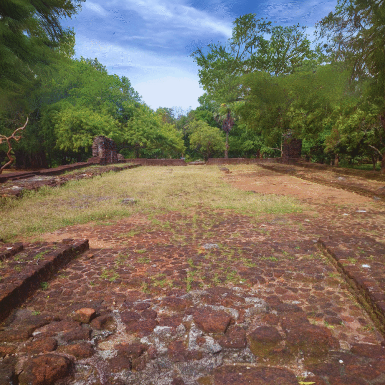 Palace of King Nissanka Malla in Polonnaruwa Sri Lanka