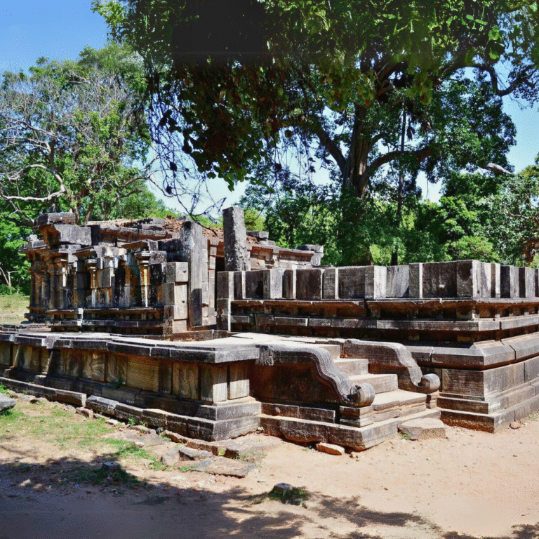 Historic stone architecture of Siva Devale No.1 Polonnaruwa