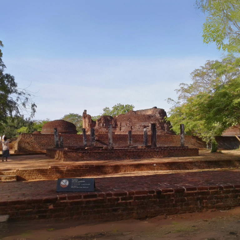 Pothgul Viharaya ancient monastery in Polonnaruwa Sri Lanka