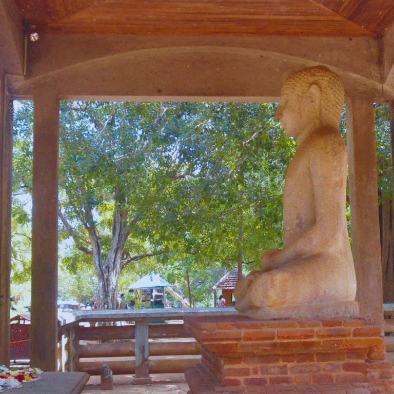 Historical Samadhi Buddha statue at world heritage site Anuradhapura