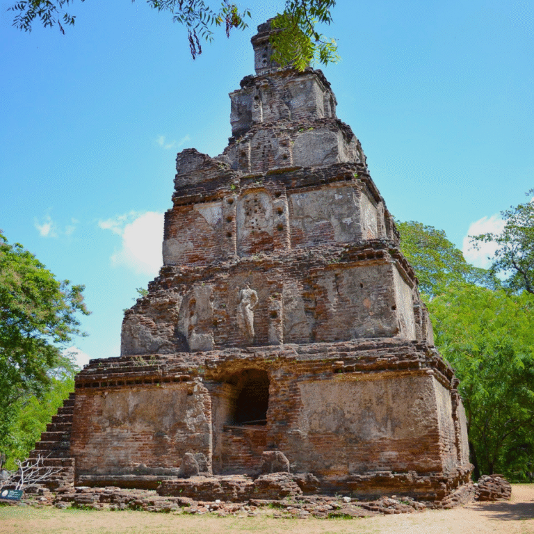 Sathmahal Prasadaya historical Buddhist site in Polonnaruwa