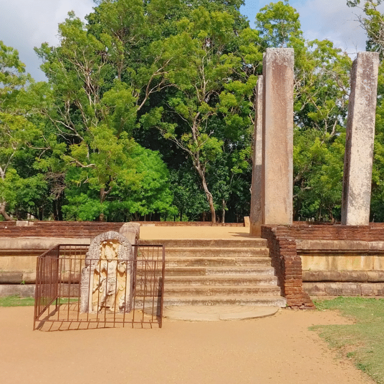 Rathna Prasadaya ancient monastery ruins in Anuradhapura