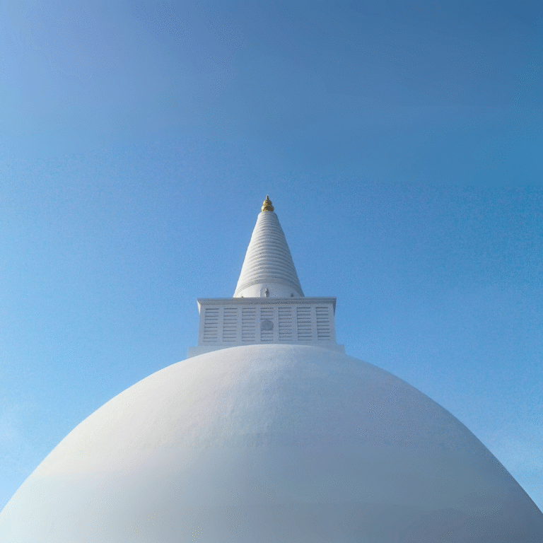 Mirisawetiya Temple in Anuradhapura Sri Lanka