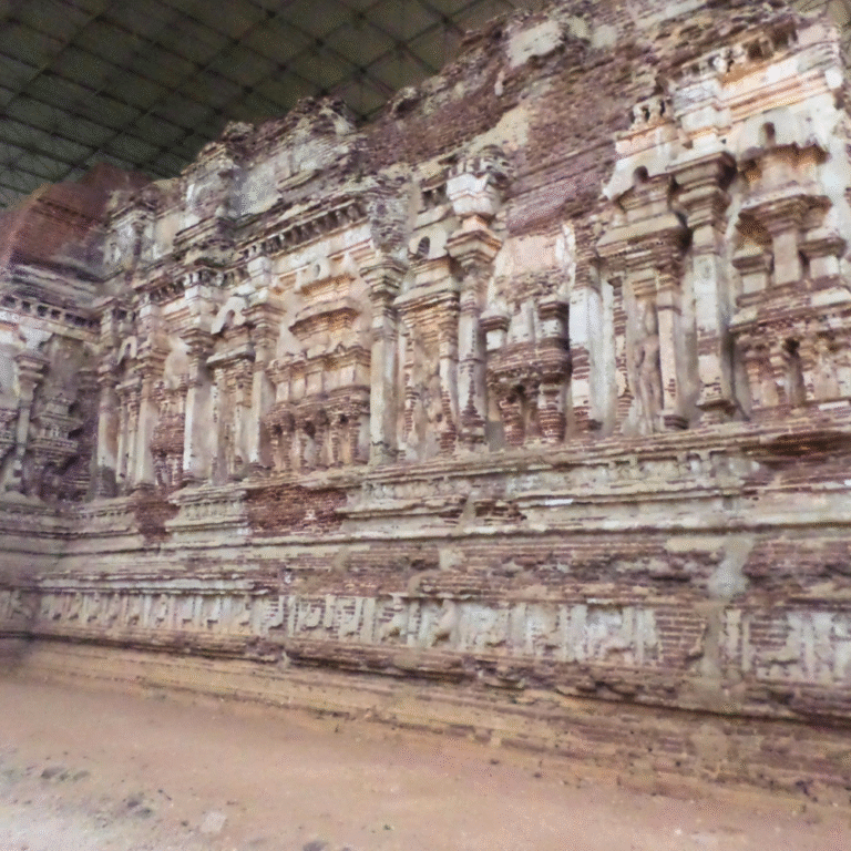 UNESCO heritage site Thivanka Pilimageya in Polonnaruwa Sri Lanka