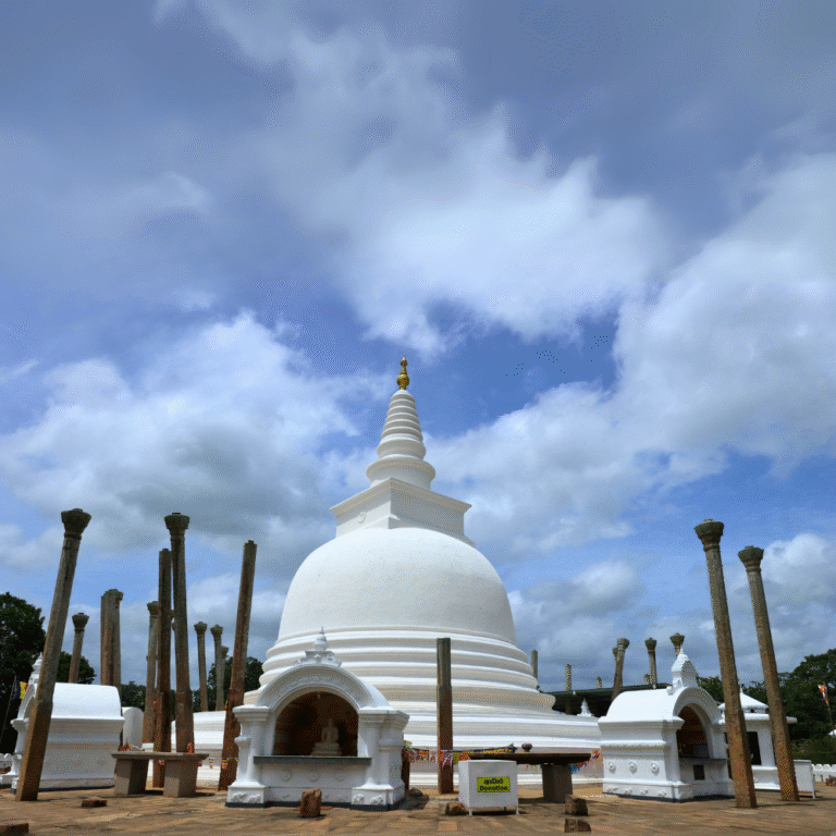 Thuparamaya stupa in Anuradhapura Sri Lanka