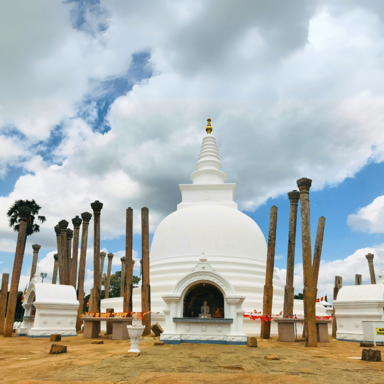 Sacred Buddhist temple Thuparamaya Sri Lanka