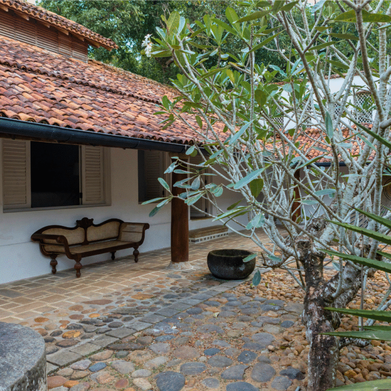 Historical garden design by Bevis Bawa in Sri Lanka