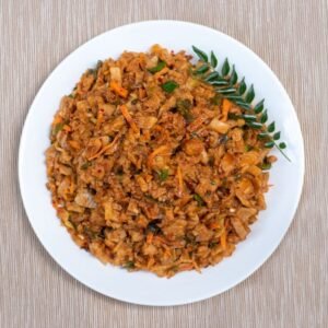 Authentic kottu food served in Sri Lanka