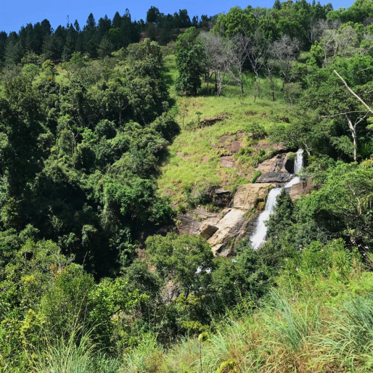 Uda Diyaluma waterfall in Badulla Sri Lanka