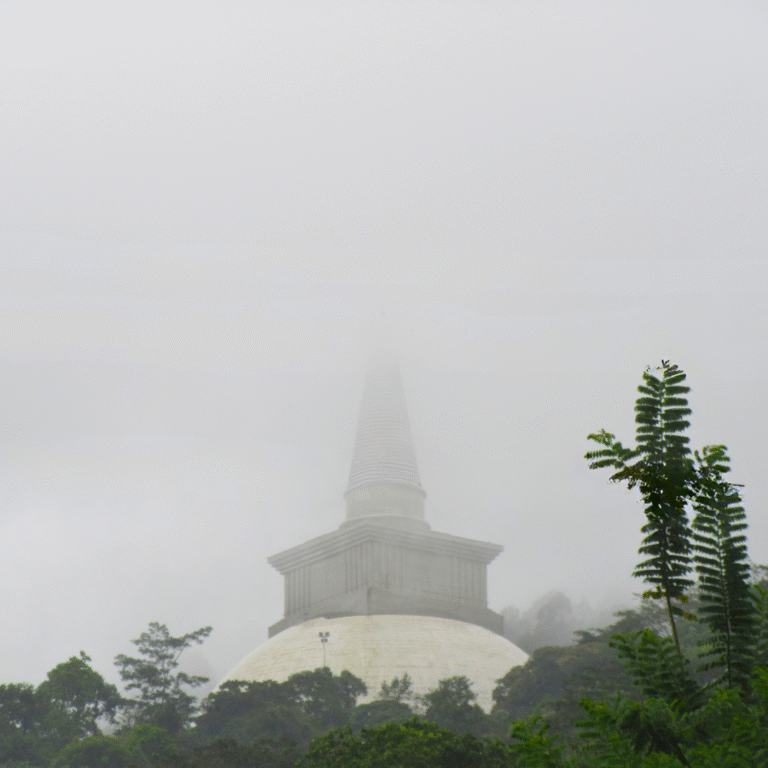Scenic view of Kotmale Mahaweli Maha Seya surrounded by greenery
