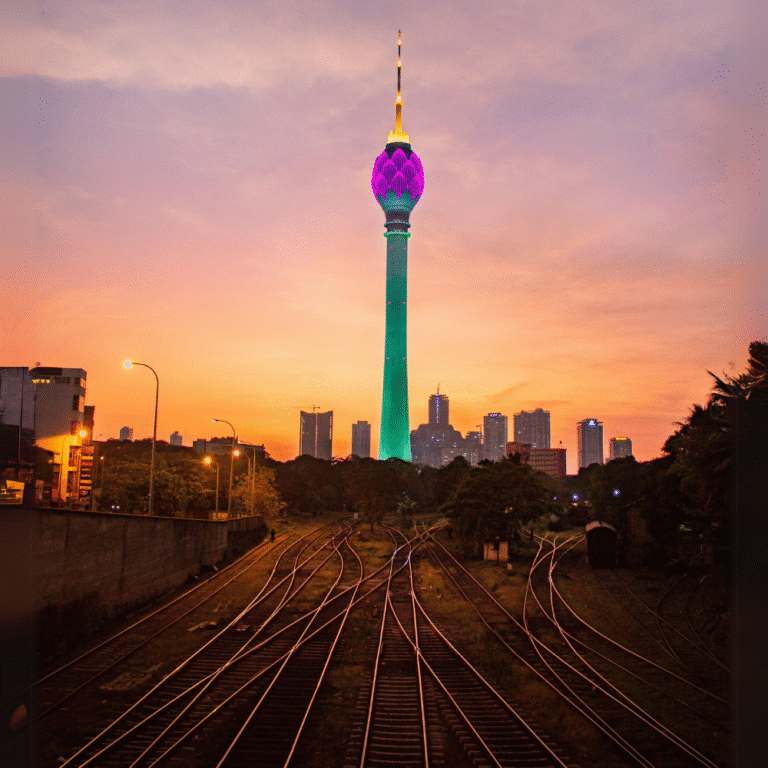Modern architectural design of Lotus Tower Colombo