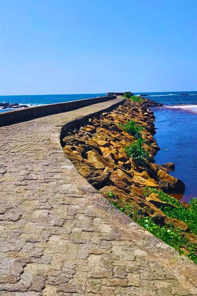 Panoramic ocean view from Mahamodara seaside walkway