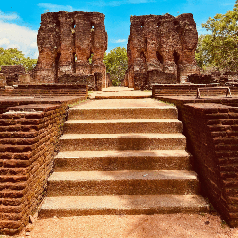 UNESCO world heritage site Parakramabahu Palace Polonnaruwa