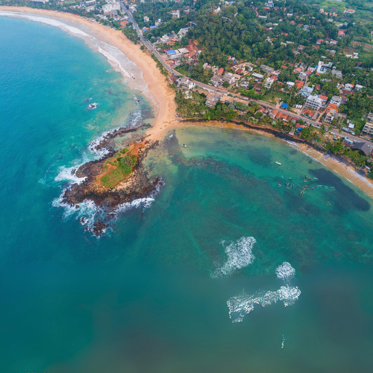 Scenic view of Parrot Rock in Mirissa Sri Lanka