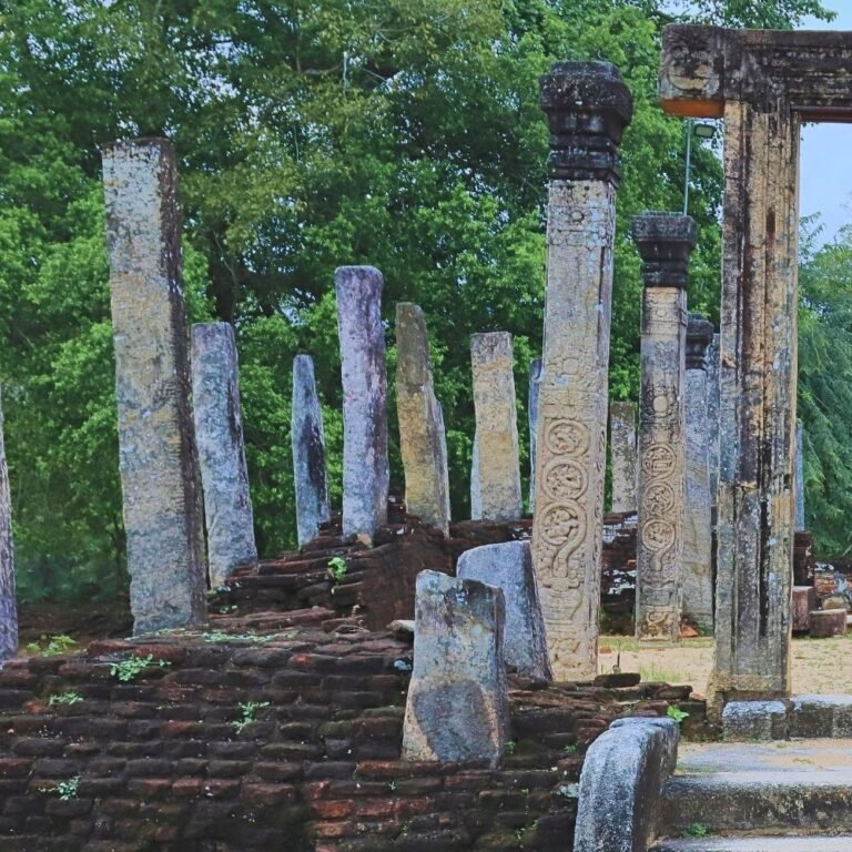 Atadage Buddhist shrine representing Polonnaruwa Kingdom architecture
