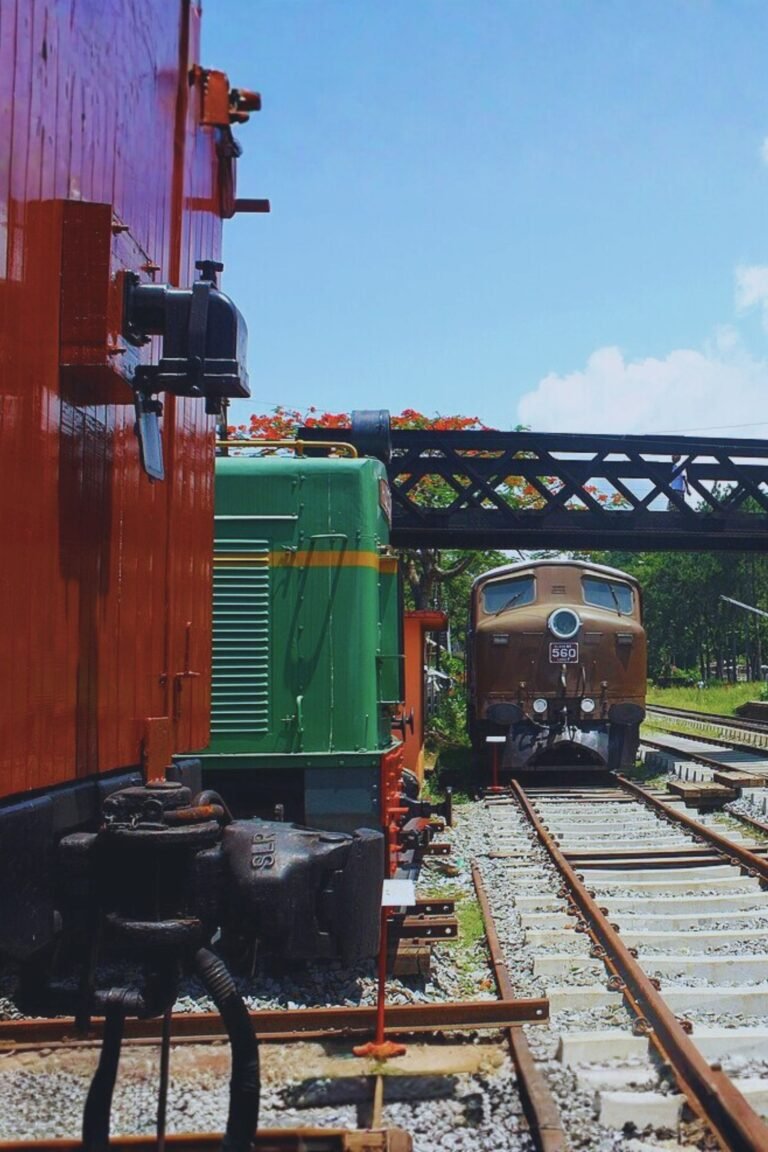 Historic locomotives displayed at Kadugannawa Railway Museum
