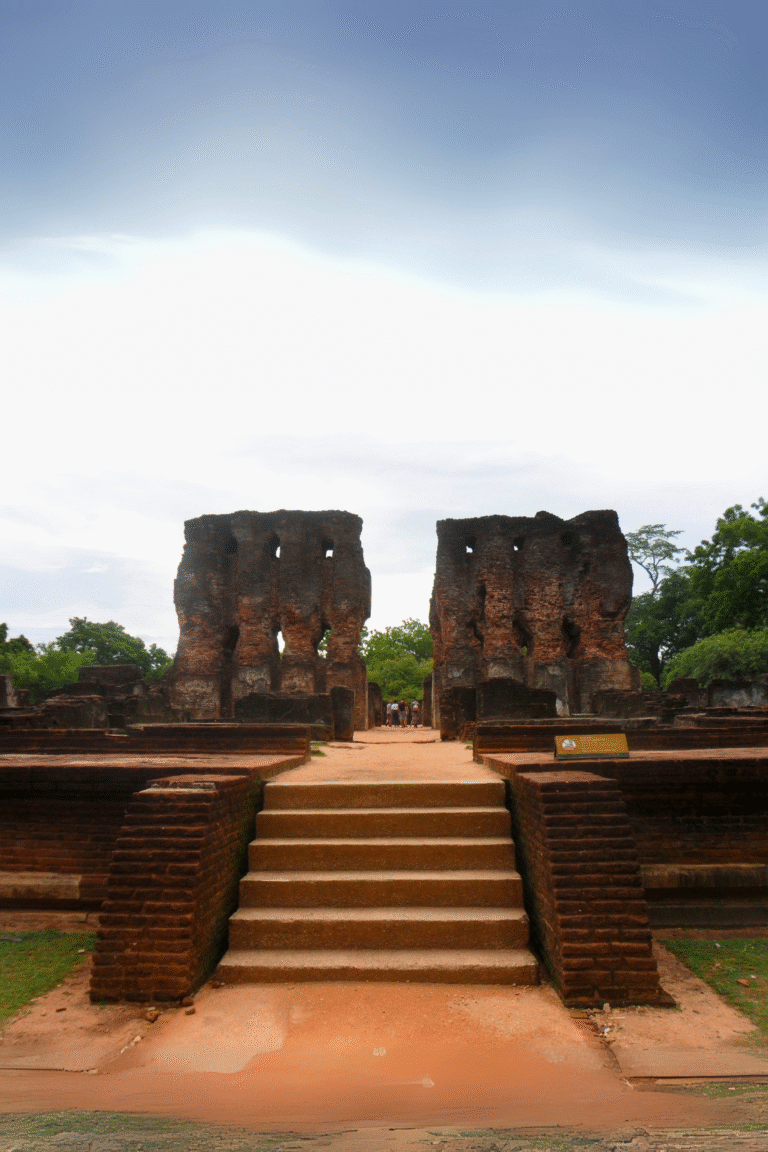 Majestic ruins of Parakramabahu Palace kingdom of Polonnaruwa