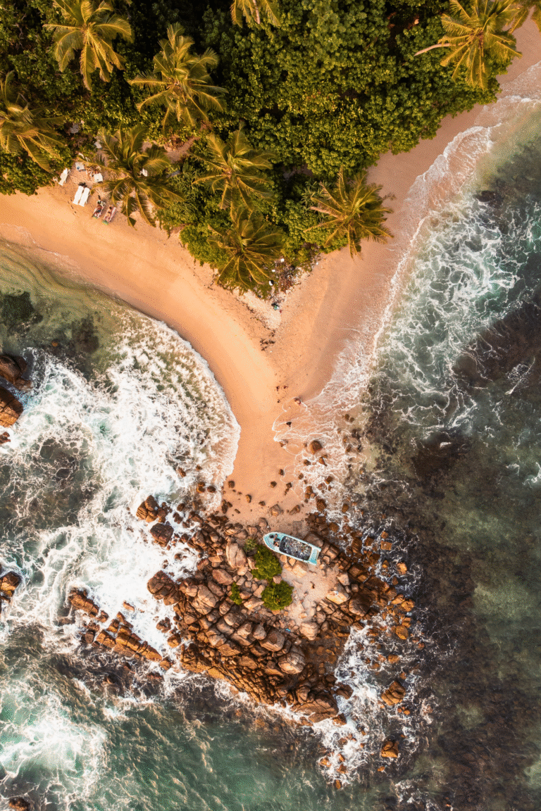 Relaxing beachside view at Secret Beach Sri Lanka