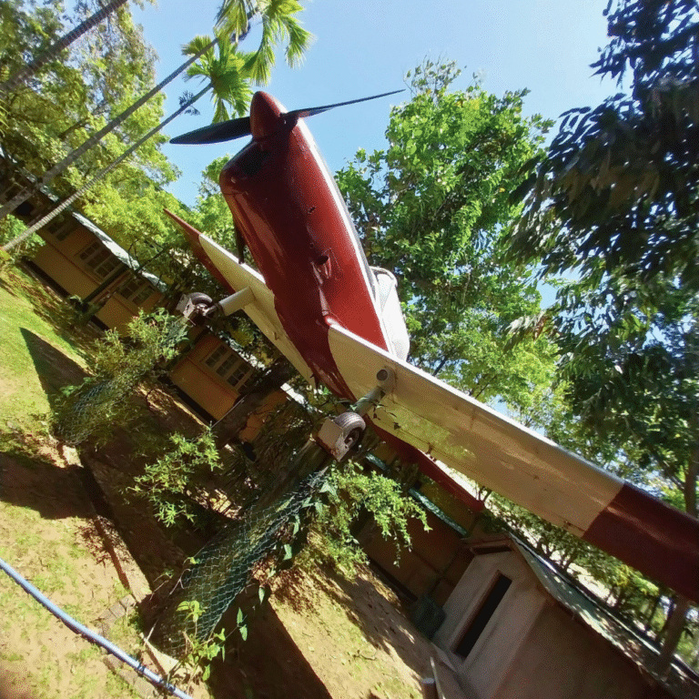 Military aircraft displayed at Air Force Museum Sri Lanka