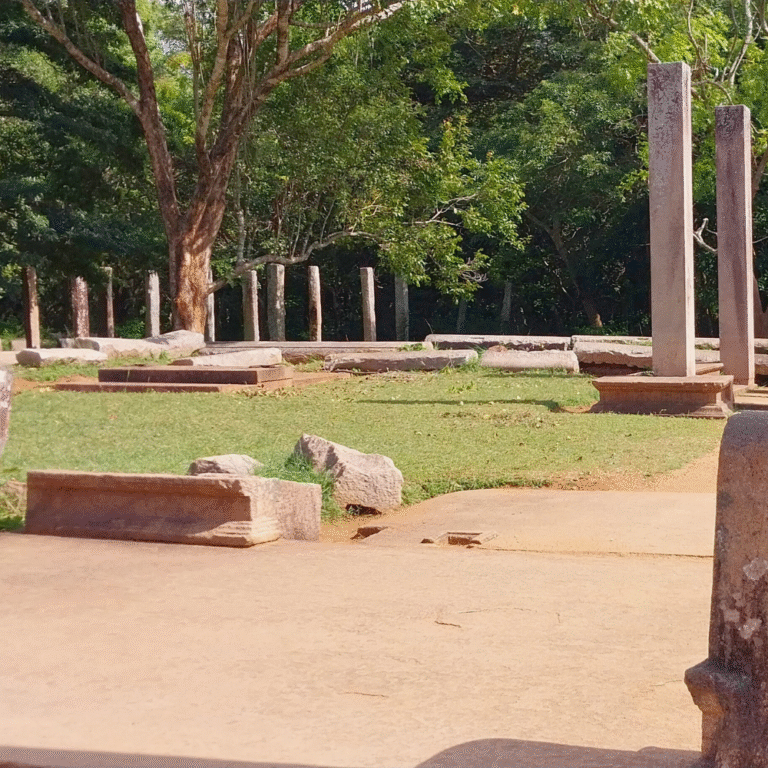 sacred moonstone carving at ancient Anuradhapura