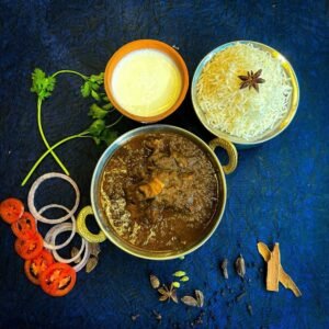 authentic homemade mutton curry in Sri Lanka