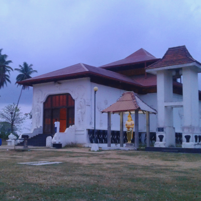 peaceful surroundings of deegawapi raja maha vihara