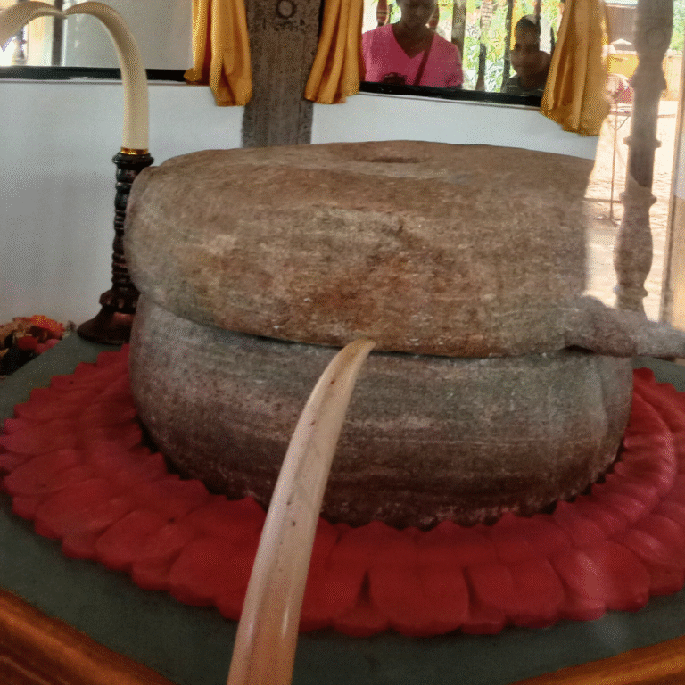 Panoramic view of Delgamuwa Raja Maha Vihara temple complex