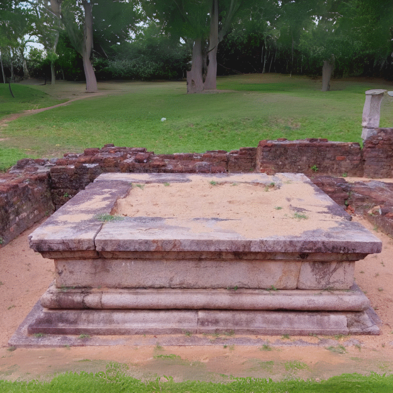 Historical Buddhist temple in Sri Lanka