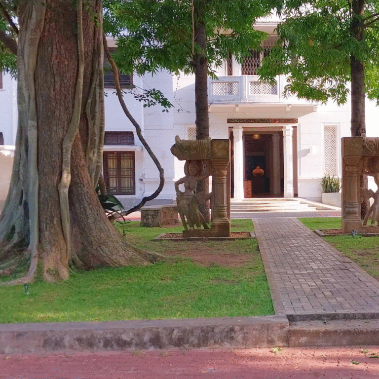 Historical exhibits inside Jetavanarama Museum