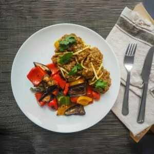 Homemade Sri Lanka chicken curry served hot