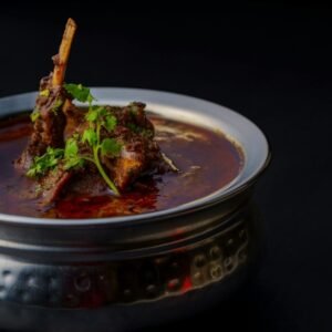 slow-cooked mutton curry with Sri Lankan spices