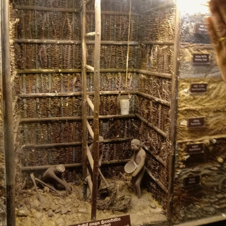 historical artifacts displayed at Ratnapura Museum