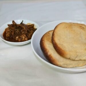 Crispy rost bread with local Sri Lankan flavors