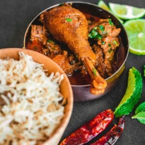 Authentic Sri Lanka chicken curry with rich spices
