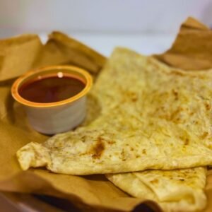 Authentic Sri Lankan egg roti from a local tea shop