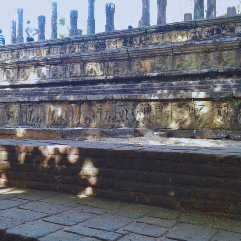 Polonnaruwa heritage site featuring Nissanka Malla Mandapaya