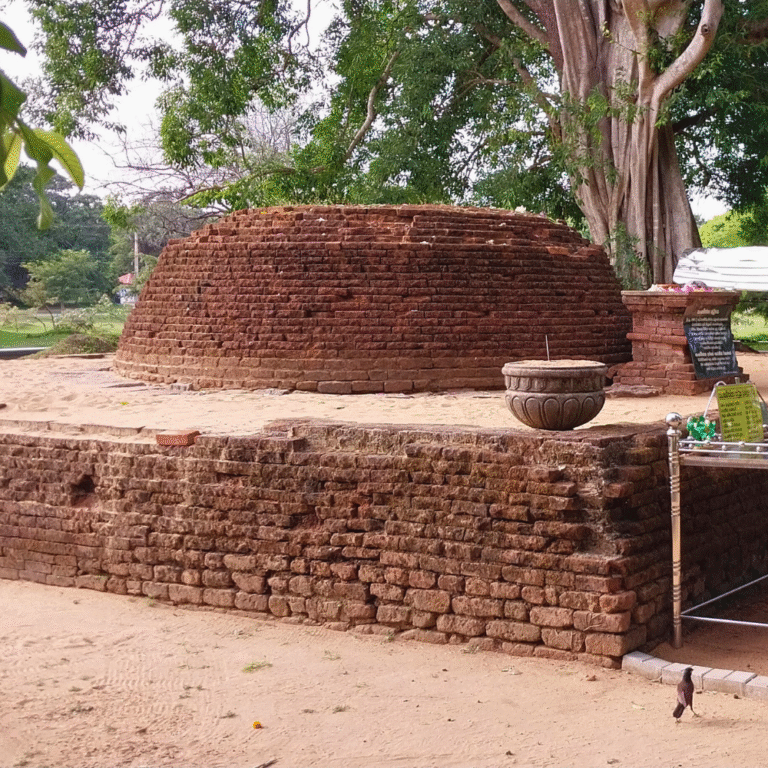 Panoramic view of Sangamiththa Stupa
