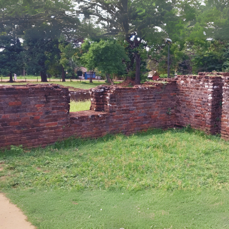 Wijayaba Palace archaeological site in Dambadeniya