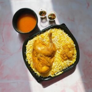 Authentic Sri Lankan biriyani cooked with basmati rice