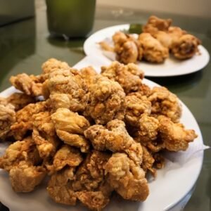 Spicy fried chicken dish from Sri Lanka