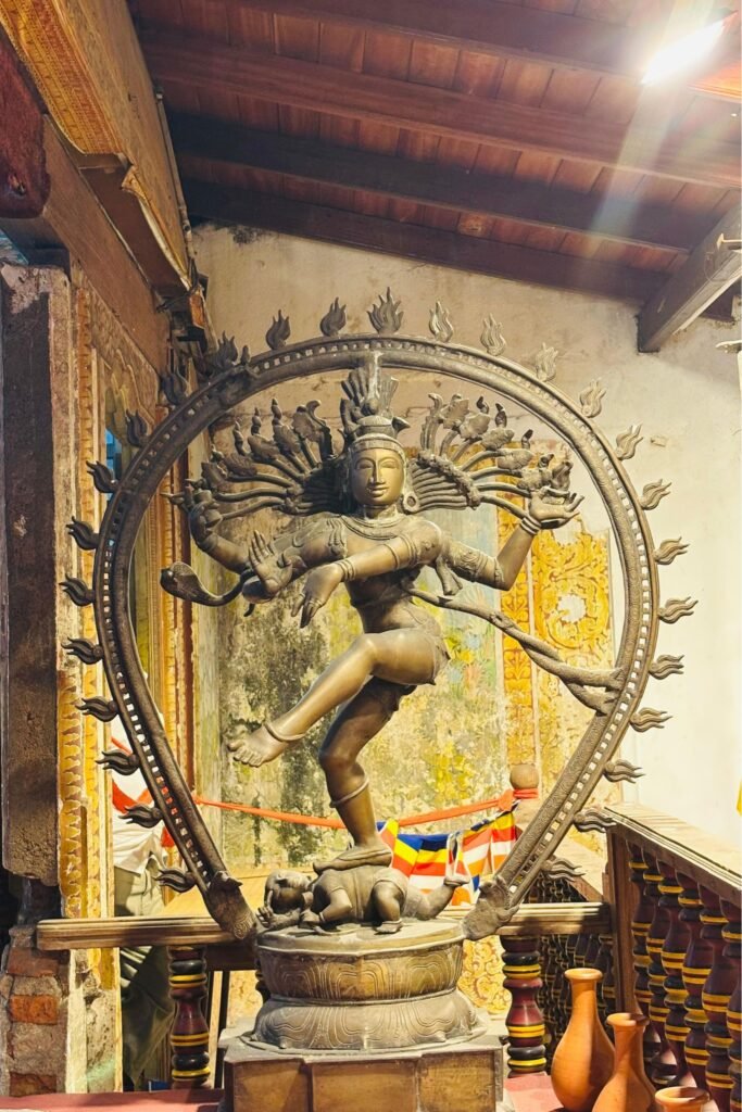 Cultural heritage artifacts displayed at Sri Lankan museum